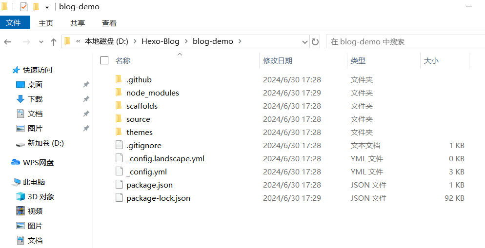 blog-demo结构目录